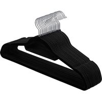 Songmics – Cintres en velours antiglisse – Lot de 20 – Longueur 43,5 cm – Épaisseur 0,6 cm – Barre à cravate intégrée – Charge max 5 kg - CRF20B