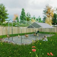 PawHaven Chicken Pet Run Cage Walk In Coop Kennel Rabbit Dog Puppy Poultry Hen Animal Hutch House Enclosure Playpen Outdoor Shade Running 3X8X2M