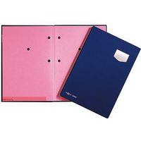 PAGNA Unterschriftenmappe PAGNA de Luxe DIN A4 Kunststoff blau rosa 10 Fächer