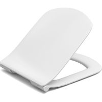 Roca Abattant WC Dama Senso - Slim - Blanc - Antibactérien, Facile à Nettoyer, Design Moderne
