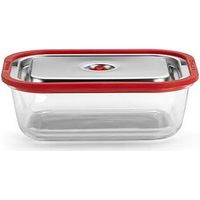 Magic Vac Conteneur sous-vide acier inoxydable rouge