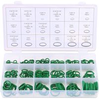 18 Sizes 270Pcs Rubber O-Ring Car Auto Vehicle Repair Air Conditioning Compressor Seals Assortment Kit(Green)
