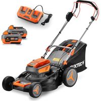 FUXTEC 40V Akku Rasenmäher FX-E2RM46 mit 2x20V Akku 4Ah und Ladegerät – 46cm Schnittbreite