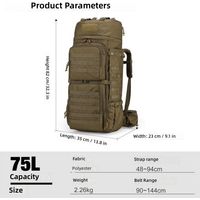 sac grande capacité voyage randonnée de capacité pour hommes et femmes, idéal les voyages trajets qu