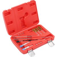 Vidaxl – Kit de nettoyage injecteur 14 pcs – Acier au carbone – Pour nettoyage efficace injecteurs diesel – Mallette de rangement incluse