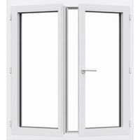Fenêtre PVC 2 vantaux H 75 x L 120 cm OF pour pose en neuf avec poignée