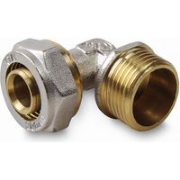 Klemmring Bogen mit AG 25x1" Schraubfitting Aluminim Verbundrohr klemmringverschraubung PEX