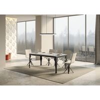 Table Extensible 90X160/264 Cm Paxon Premium Ciment Structure Anthracite
