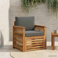 vidaXL Outdoor Middle Sofa Natural