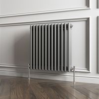 Biubiubath Traditional Cast Iron Style Radiator Horizontal 3 Column Anthracite 600x605mm
