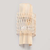 Aplique de Pared Papel Trenzado Masego L ILUZZIA Natural