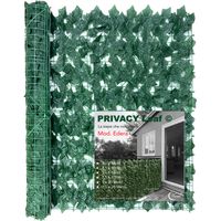 SIEPE Privacy Leaf EDERA Finta Artificiale a Foglie per Muri e Balconi Ornamentale frangivista Sempre verde 1.5 x 20 Metri
