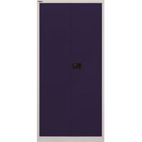 BISLEY Universal Flügeltürenschrank Lichtgrau/Oxfordblau