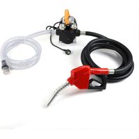 Pompe à Gasoil 230V 550W Pompe Gasoil Electrique Pompe à carburant auto-amorçante Pompe Fioul- Pistolet automatique, 60 l/min - Station d'essence mobile