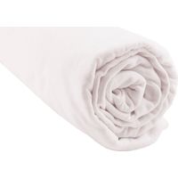 Drap housse 100% Coton Bio pour lit 140x190 / 140x200 cm - Blanc