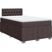 Maison Exclusive - Boxspringbett mit Matratze Dunkelbraun 120x200