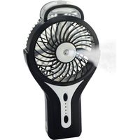 YMYNY Portable Mini USB Mist Fan with Personal Cooling Mist - Rechargeable Battery - Portable Cooling Fan for Home, Office and Travel - Black