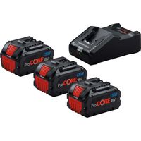 BOSCH Akku Starter Set 18V 3xProCore 8Ah & Ladegerät für Akkuwerkzeuge