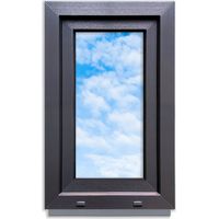Ventana de PVC ANTRACITA 50x80 IZQUIERDA nueva 500x800 mm oscilobatiente doble acristalamiento