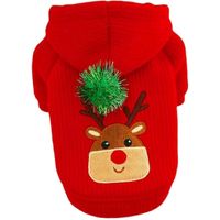 Winterwarme Hundekleidung, kleines Hundekostüm, Partykleidung, Rock XS-Hoodie L