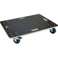 Ecd Germany – Chariot à roulettes 60 x 80 cm – Charge max 800 kg – Roues en caoutchouc pivotantes – Surface antidérapante – Poignées encastrées