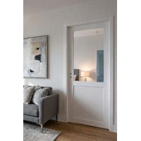 Blocco porta officina BIANCO senza montante H204 x L83 Tabella dimensioni spingendo a destra