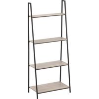SCAFFALE ORGANIZER IN METALLO E LEGNO cm 60 x 35 x H 148 - 4 ripiani