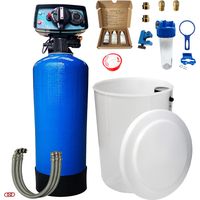 Toodo – Adoucisseur d'eau bi-bloc 50l – Vanne Fleck 5600 MV mécanique – Résine échangeuse d'ions certifiée ACS – Installation rapide