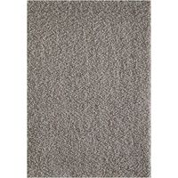 Tapis shaggy 60x110 gris clair tissé rectangle motif uni SG LOCA