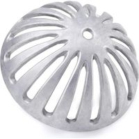 Bouchon de siphon de sol en alliage d'aluminium, couvercle de grille de trémie d'évacuation des eaux pluviales pour toiture, couvercle de filtre rond anti-obstruction pour égout d'escalier