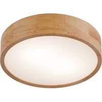 Lamkur Round Zylindrische Deckenleuchte Eiche, 2x E27