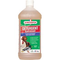 Nettoyant surpuissant Saniterpen 1L – Détergent concentré pour habitat animal – Nettoyage manuel ou haute pression – Biodégradable – Action Pin