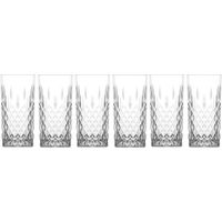 Mopita Dubai set 6 bicchieri bibita vetro trasparente 356 ml