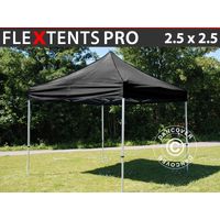 Gazebo pieghevole FleXtents PRO 2,5x2,5m Nero
