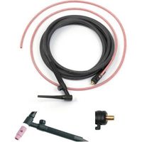 Trafimet SH4413-00 Torcia per saldatura TIG 17V 140A con valvola cavo 4 mt