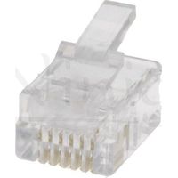 RJ12-Stecker 6P6C Rundkabel