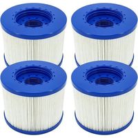 Unendlicher Schraubfilter für Spa, Schraubkartusche für aufblasbare Spa ohne Schraube 60mm, Spa-Kartuschen (4er-Pack)