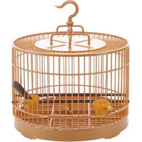 Cage à oiseaux 1 cage à oiseaux Cage transport pour perroquets avec mangeoire et poteaux debout pour conures, calopsittes, perruches