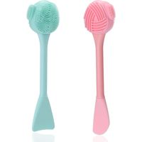 Brosse nettoyante visage 4 en 1, nettoyante pour le visage, nettoyante pour le nez, applicateur de crème, récupérateur de masque, brosse exfoliante nettoyante pour le visage, idéale pour le nettoyage,