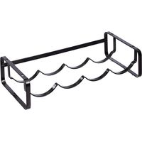 Stackable Wine Rack for Table, Black, 9.5D x 40W x 20H centimetres