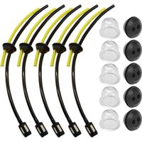 17 Pièces - Tuyau D'essence - Filtre à Carburant - Kit Universel Pour Débroussailleuse Et Tondeuse Avec Poire D'amorçage - Jardinage Et Agriculture - Noir - 30cm