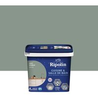 Wandfarbe, RIPOLIN, Küche und Bad, 0,75 Liter, edles Satingrün RIPOLIN