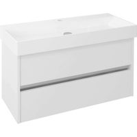 Sapho Nirona - Mueble de lavabo, 95x52x43 cm, blanco NR100-3030