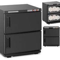 Calentador de toallas con esterilización UV, 32 l, 450 W, negro