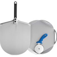 Honeywell Pizza-Set Aluminium eloxiert 30 cm Schaufel 33 cm Servierplatte