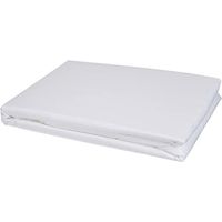Dreamscene – Set Copripiumino matrimoniale da letto a righe, in satin, bianco, Super King