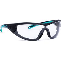 INFIELD Schutzbrille Velor PC AF AS UV, schwarz/türkis 9600 155