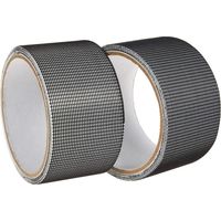 Lntyq Kit de réparation de moustiquaires de portes et fenêtres en fibre de verre 3 couches adhésives puissantes. Ruban adhésif de réparation de trous de fenêtre 5 x 200 cm,lot de 2