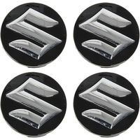 4 tappi decorativi centrali da 54 mm per cerchi – protezione antiruggine compatibile con Suzuki Swift, SX4, S-Cross, Ignis, Vitara, Solio, Bandit e Swace