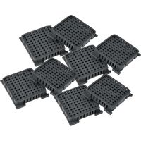 vhbw 8x Filter kompatibel mit Liebherr CBNsda 575i-22A, CBNsdb 5753-20A, CBNsda 5753-20A, CBNsda 5753-20B Kühlschrank - Aktivkohlefilter